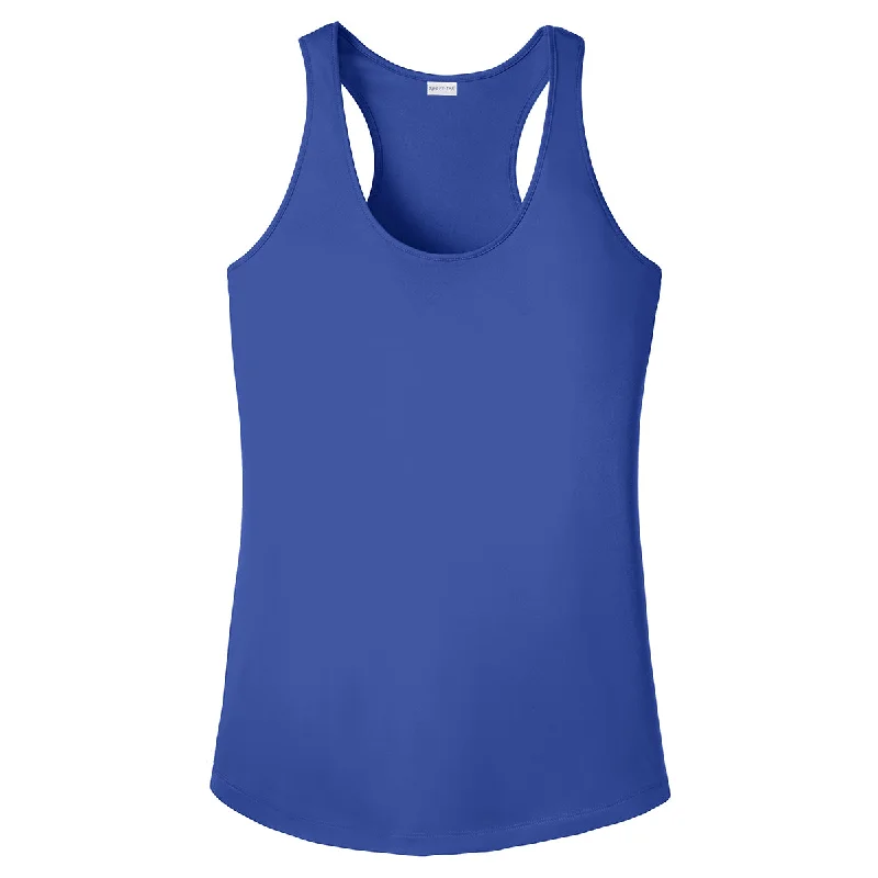 Sport-Tek Women's True Royal PosiCharge Competitor Racerback Tank high neck tank