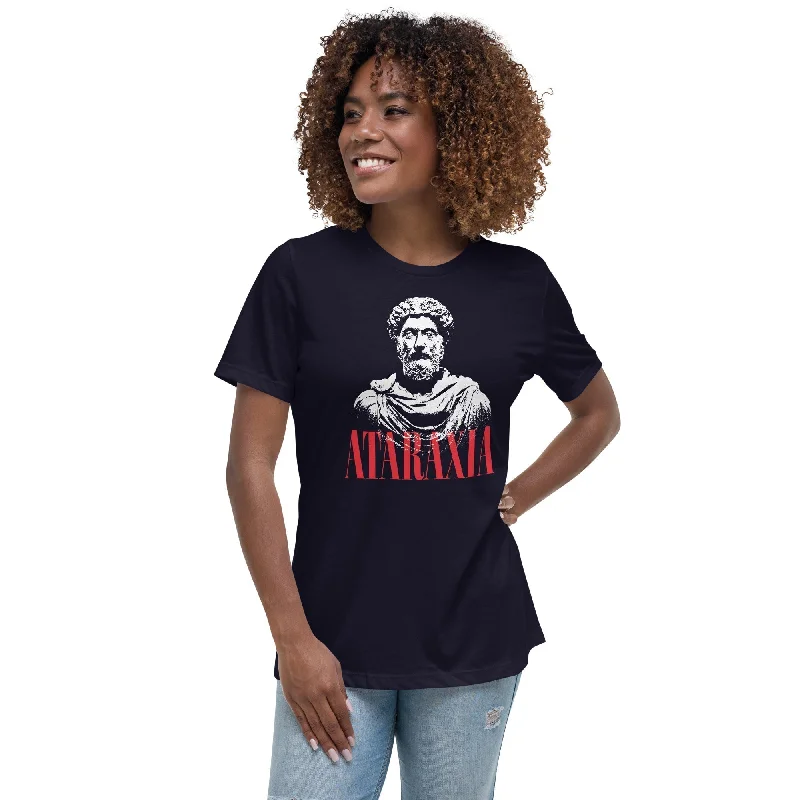 Marc Aurel Bust - Ataraxia Stoic Ethics - Women's T-Shirt Knit Fabric Woven Fabric Fleece Fabric