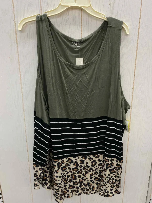 Maurices Olive Womens Size 4X Tank Top seamless tank top