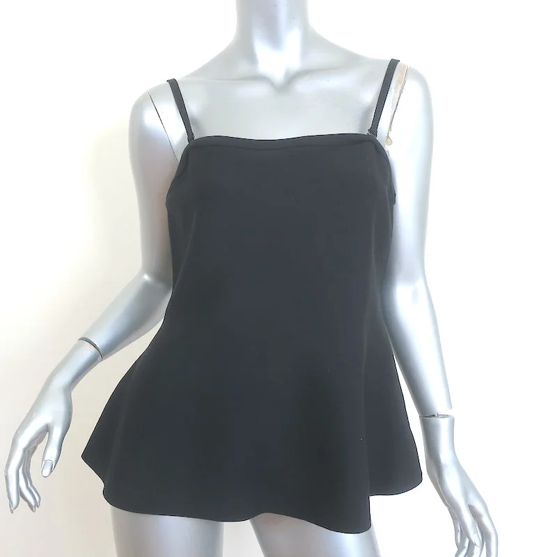 ME+EM Structured Peplum Knit Tank Top Black Size US 10 fitted tank top