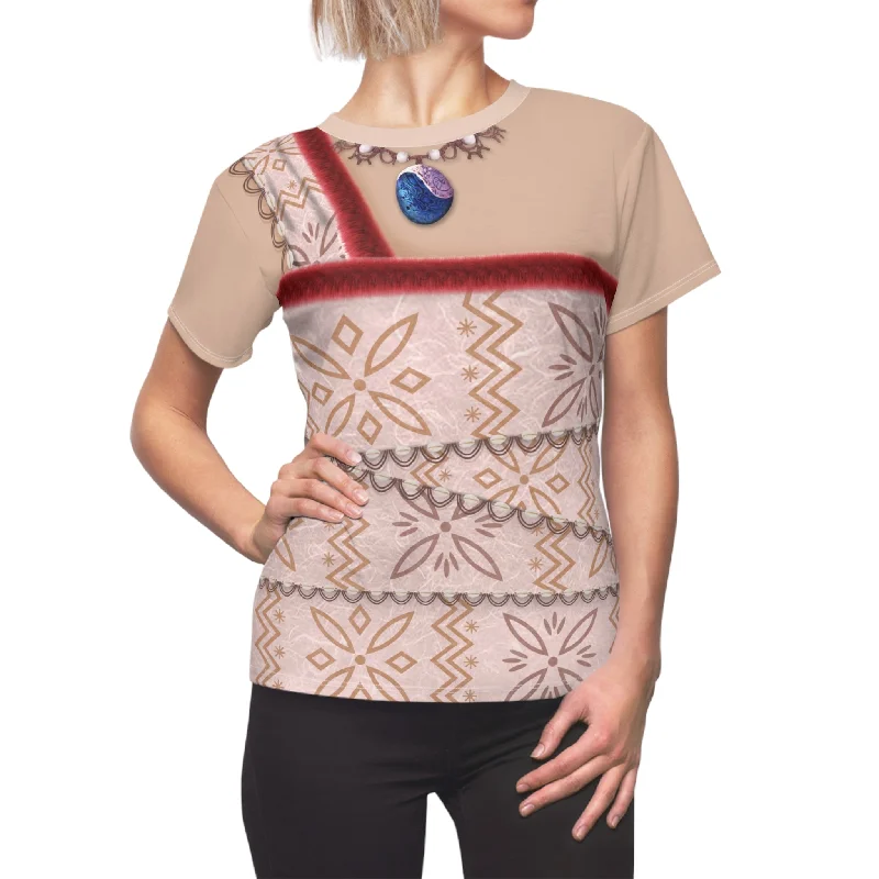 Moana 2 Women's Shirt, Moana Costume Collared Crew Neck Turtle Neck