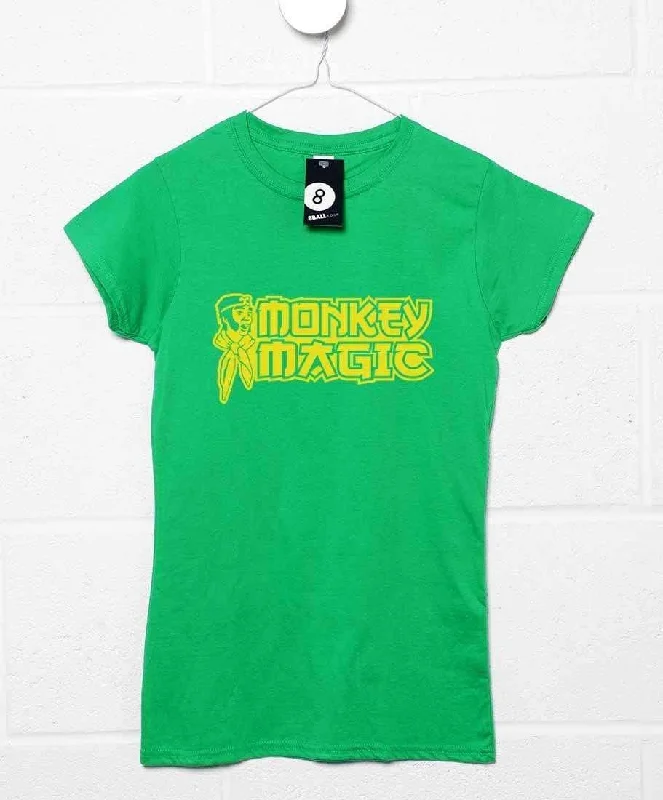 Monkey Magic T-Shirt for Women Fitted T-Shirt Seamless Stretchy