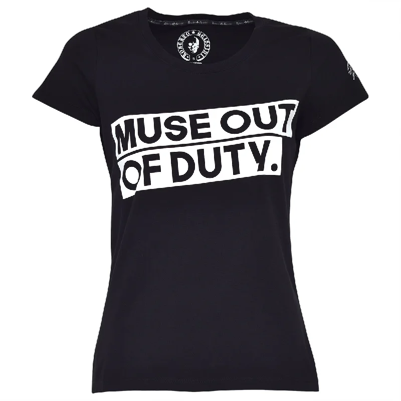 Muse Out Of Duty T-Shirt Schwarz Anti-Pilling Machine Wash Handmade