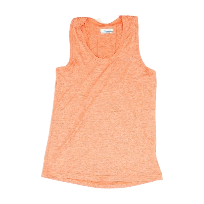 Neon Orange Solid Active Tank sleep tank top