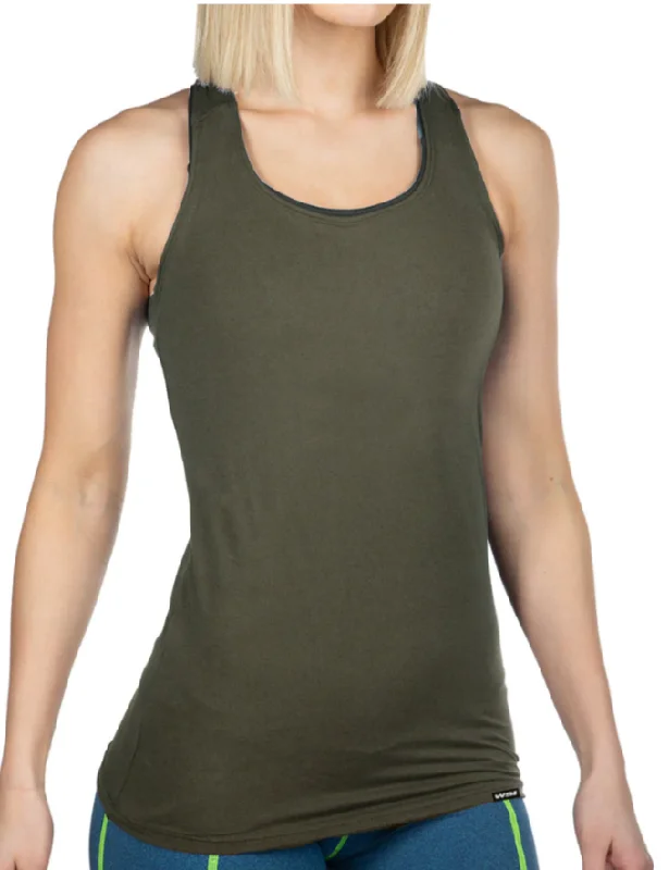 NEW! 2-pc Women's SOFTTECH™ RACERBACK TANK TOP Made in USA 034TBKA WSI gym tank top