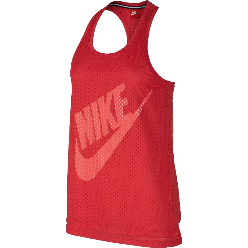 Nike Mesh Women's Tank Top Athletic Light Crimson/White baby blue tank