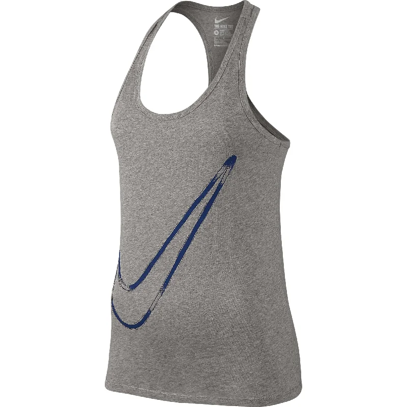 Nike Women's Tank Top Athletic Grey/Blue coral tank top