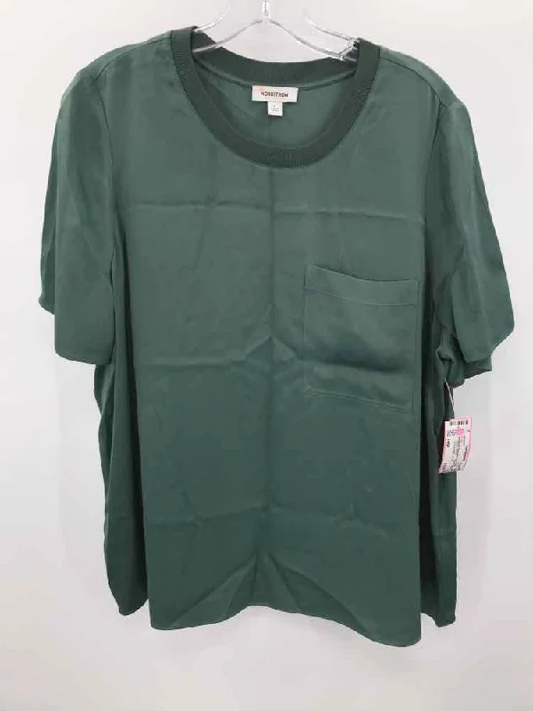 Pre-Owned Nordstrom Green Size Large T-shirt Cozy Warm Stylish