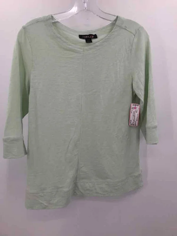 Pre-Owned Renuar Green Size Small T-shirt Zippered Front Buttoned Front Snap Front