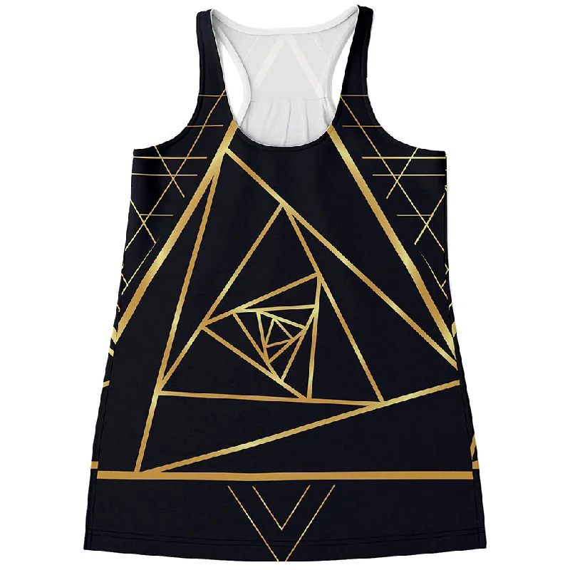 Rose Pyramid Print Women's Racerback Tank Top soft pink tank