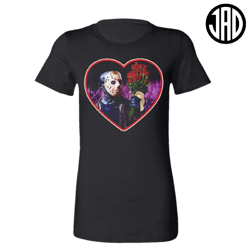 Roses are Red, You are Dead - Women's Tee Hooded Caped Shawl Collar