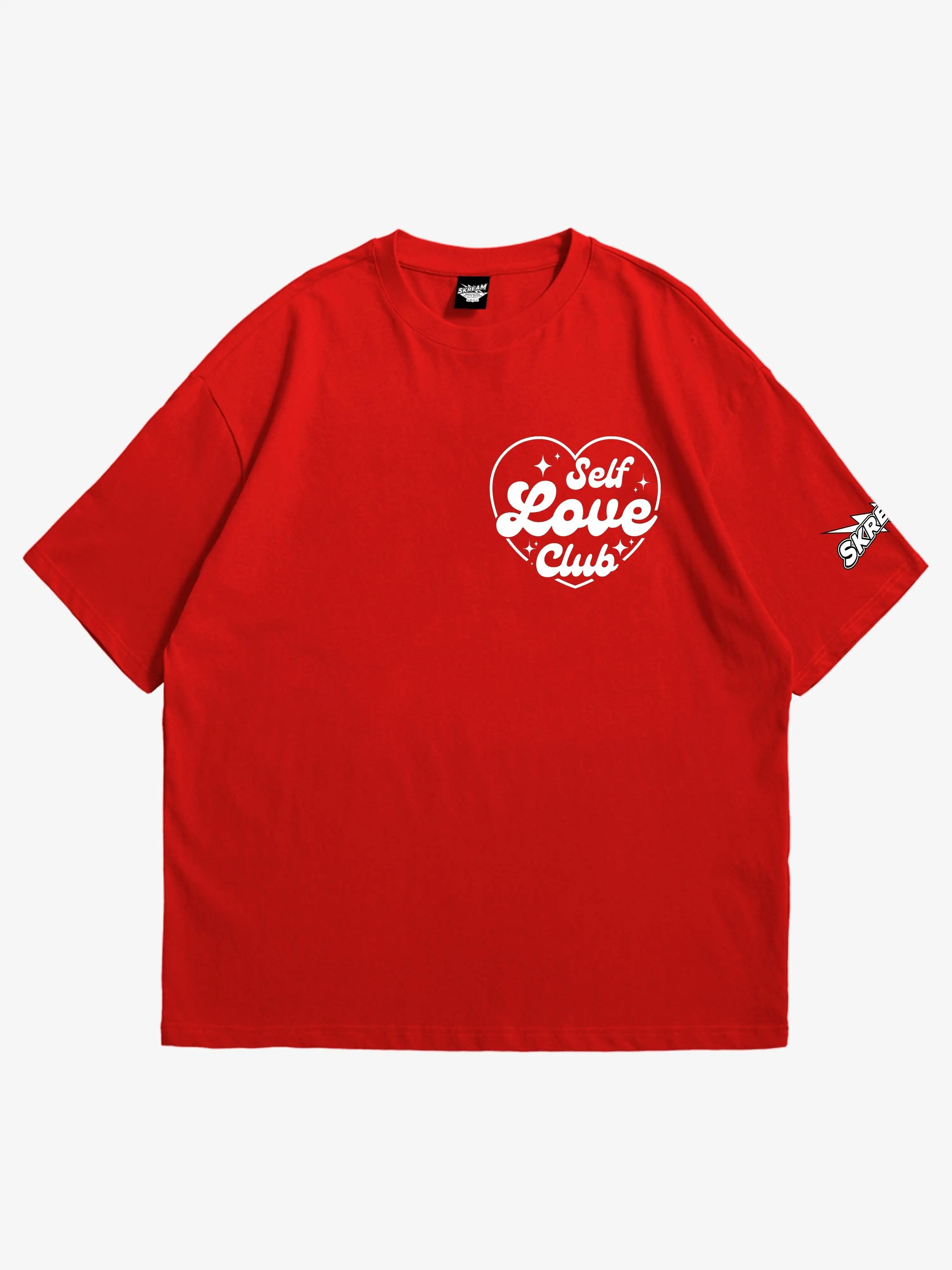 Self-Love Club Oversized T-shirt Terry Blend Velvet Blend Canvas Blend