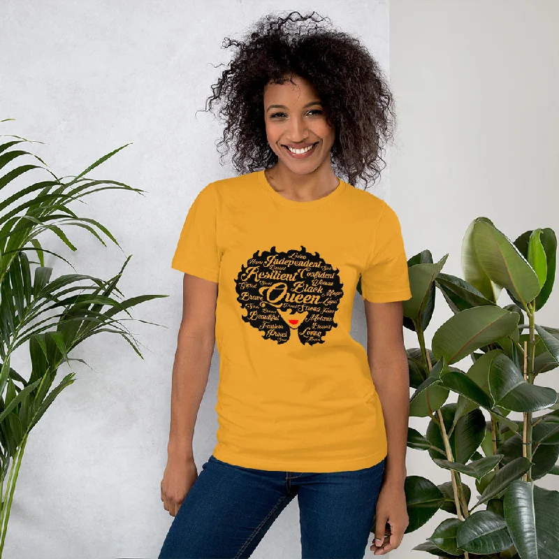 QUEEN Short-Sleeve Unisex T-Shirt Striped Floral Plaid