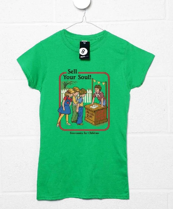 Steven Rhodes Sell Your Soul Womens Style T-Shirt Striped Floral Plaid