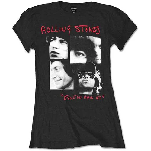 The Rolling Stones Photo Exile Ladies T-Shirt Cozy Warm Stylish