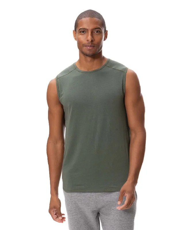 Threadfast Apparel Unisex Impact Tank | Army sheer tank top