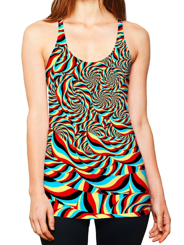 Trippy Swirl Women's Tank halter tank top