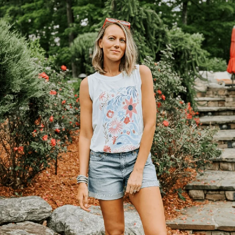 USA Florals Tank sexy tank top