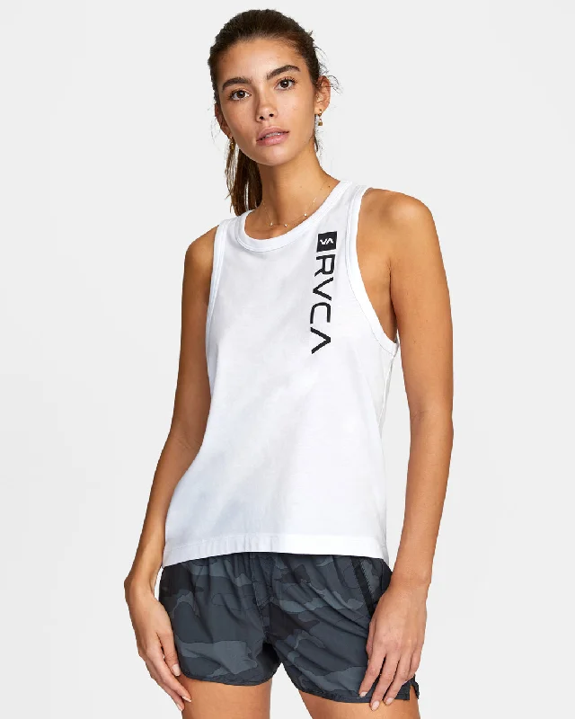 VA Muscle Workout Tank Top - White sage tank top