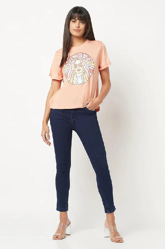 Virgo Zodiac Sign T-shirt Boxy Fit Fitted Loose