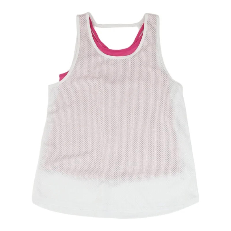 White Solid Active Tank off shoulder tank