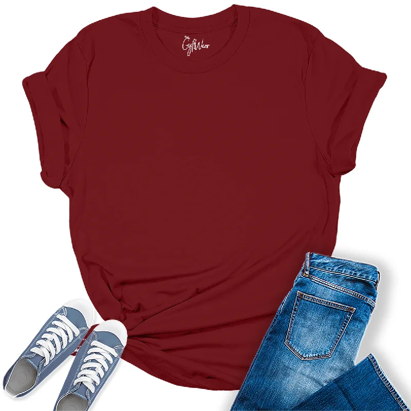 Womens Cardinal T Shirts Premium Casual Short Sleeve Shirts Oversized Tops Embroidered Appliqued Beaded