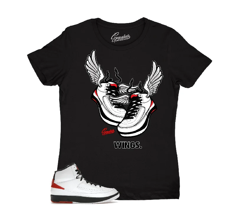 Womens - Chicago 2 Wings Shirt Collared T-Shirt Boat Neck A-Line