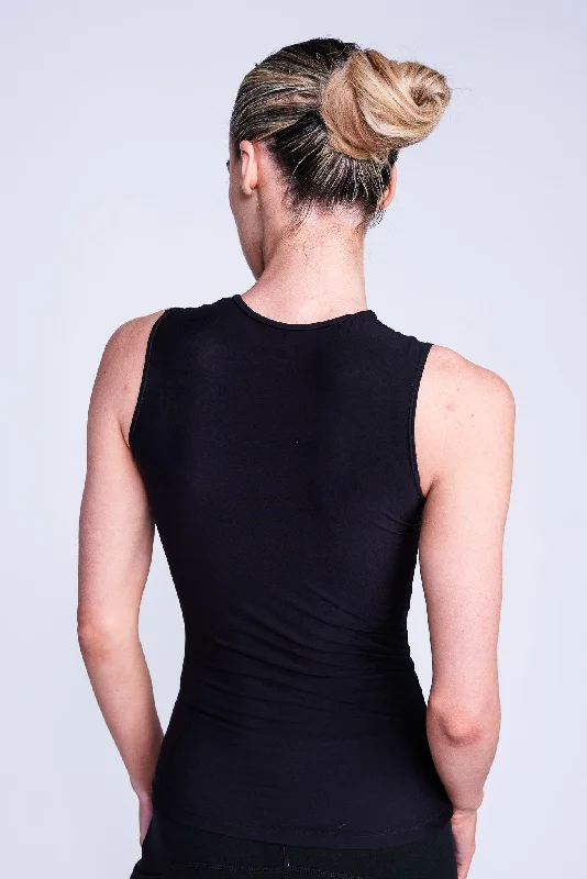 Fearless Tank Top in Black peach tank top