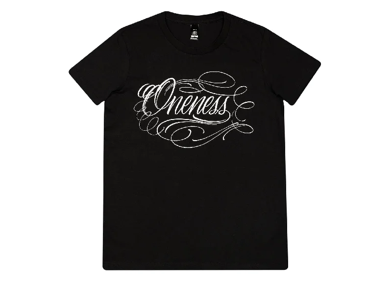 Women's Oneness Script Logo Tee 'Black' Houndstooth Herringbone Solid