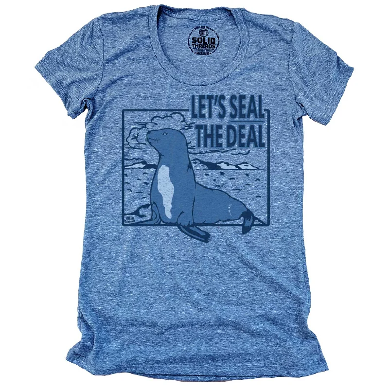 Women's Seal The Deal T-shirt Faux Fur Fabric Real Fur Fabric Shearling Fabric