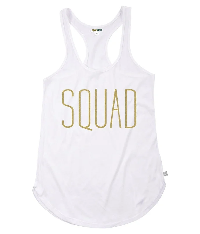 Women's White Squad Tank Top cozy tank top