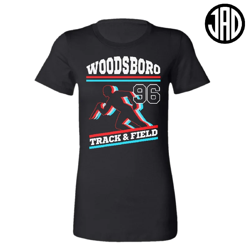 Woodsboro Track & Field - Women's Tee Fleece Fabric Down Fabric Feather Fabric