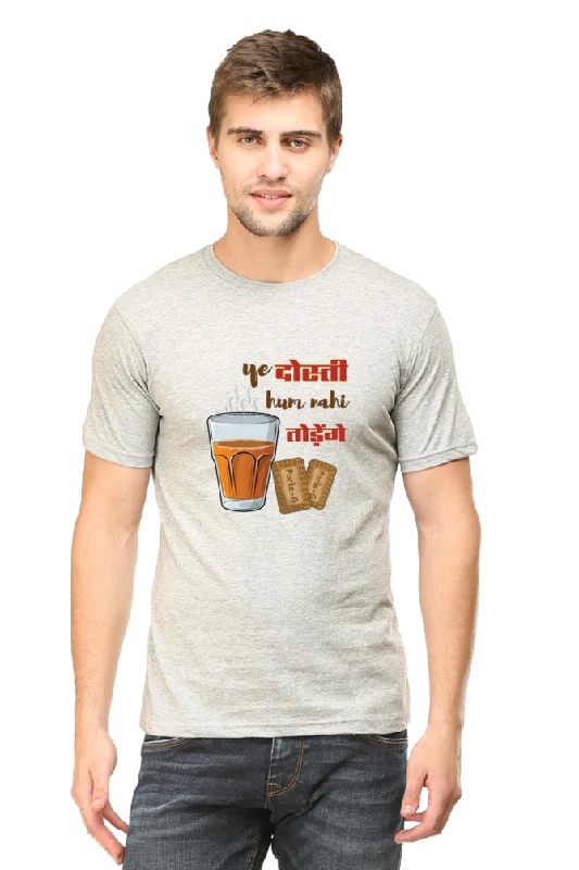 Ye dosti, Classic Unisex T-shirt Spandex Blend Rayon Blend Denim Blend
