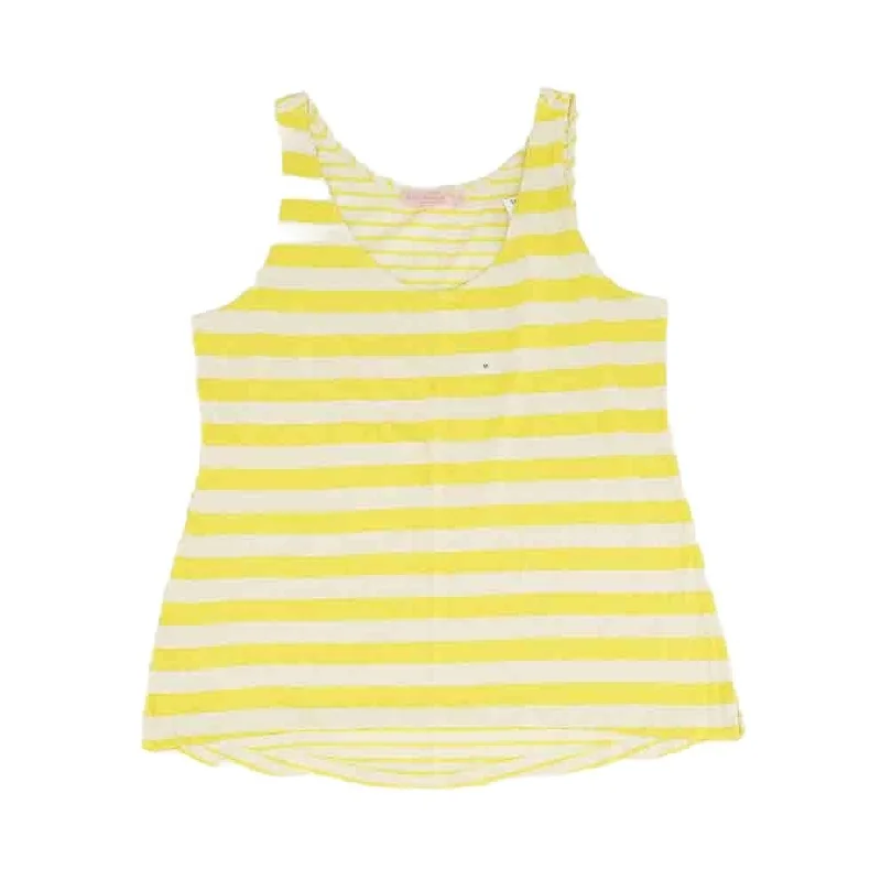 Yellow Striped Tank charcoal tank top