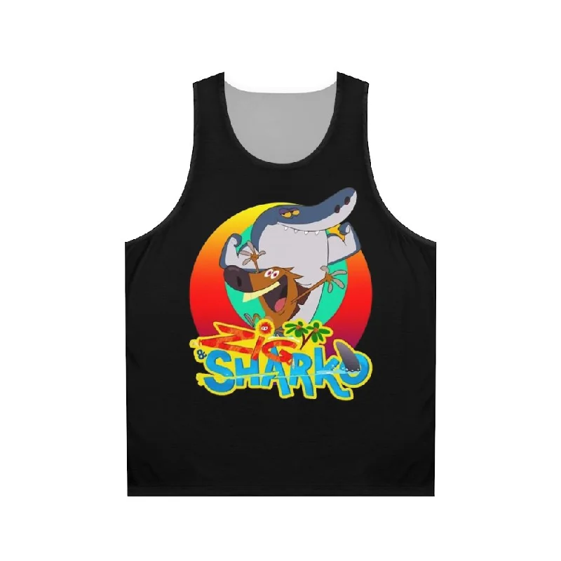 Zig & Sharko Unisex Tank Top - Cartoon Character Apparel soft tank top