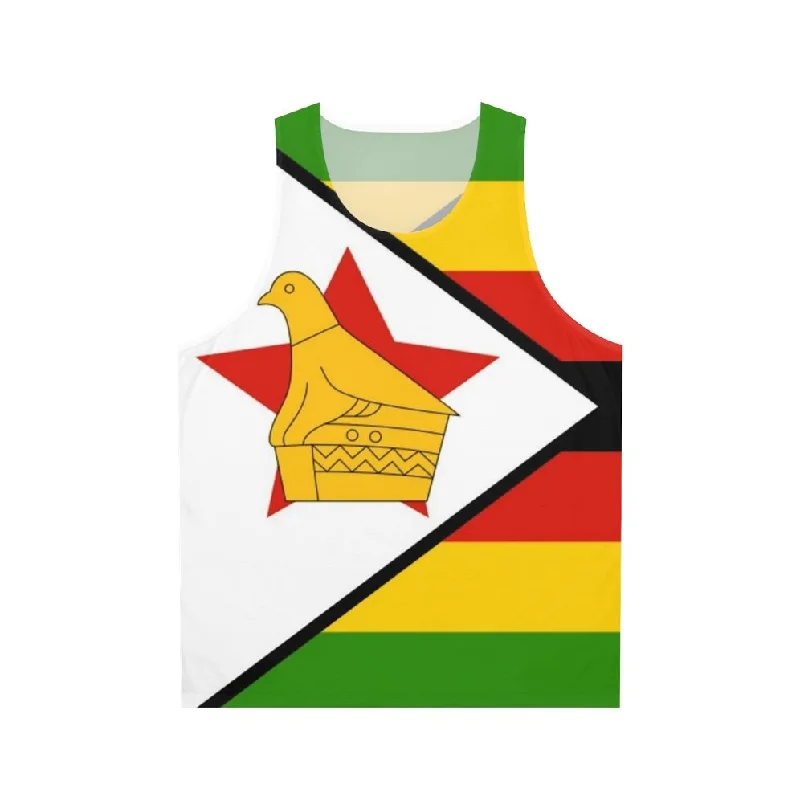 Authentic Zimbabwe Unisex Tank Top | Zimbabwe Fashion & Streetwear strapless tank top