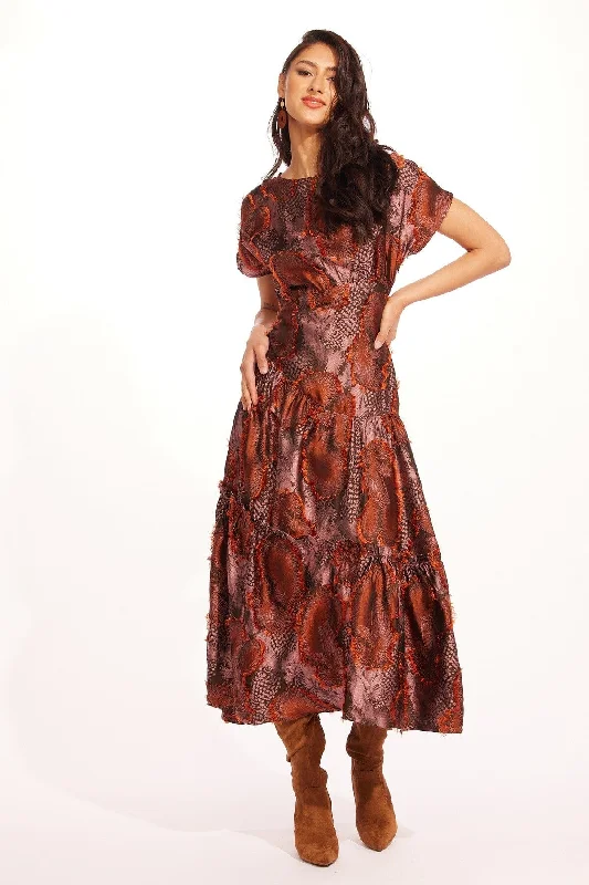 Belista Dress - Copper Plume