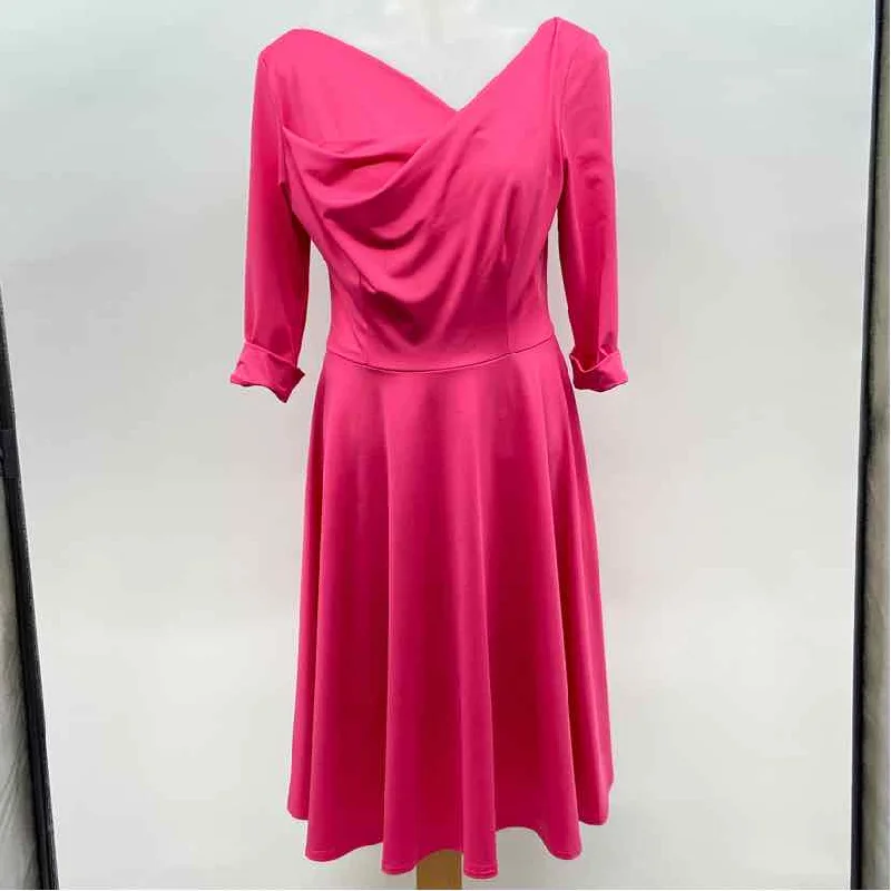 Black Halo Women's Size 6 Pink Solid Dress