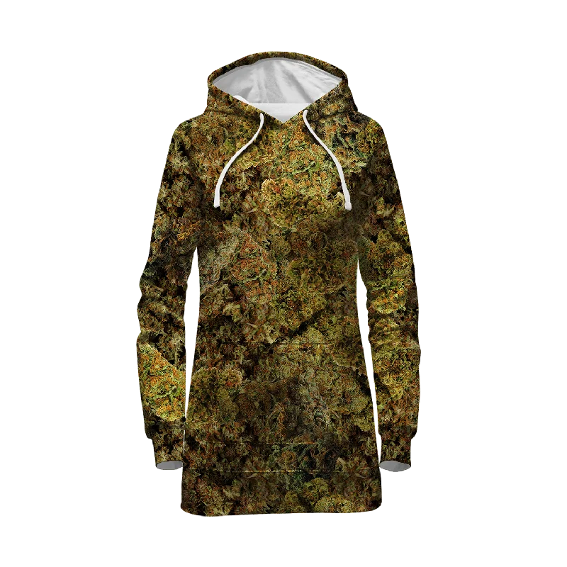 Cann~ Buds All Over Print Hoodie Dress