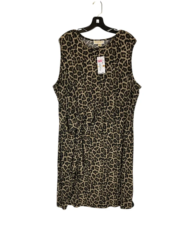 Dress Designer By Michael By Michael Kors In Animal Print, Size: 3x