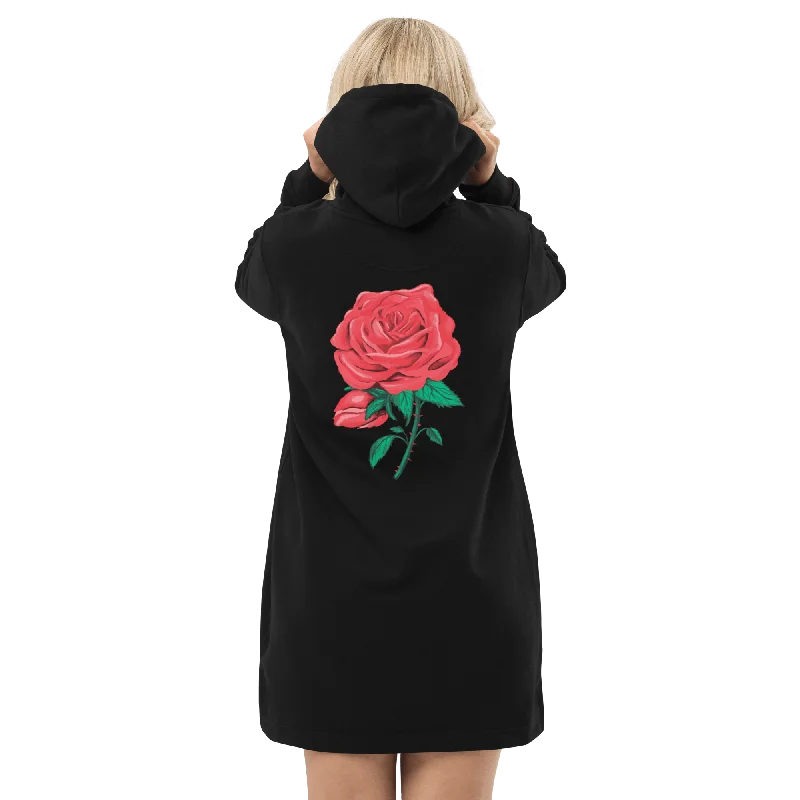 Flower Hoodie Dress