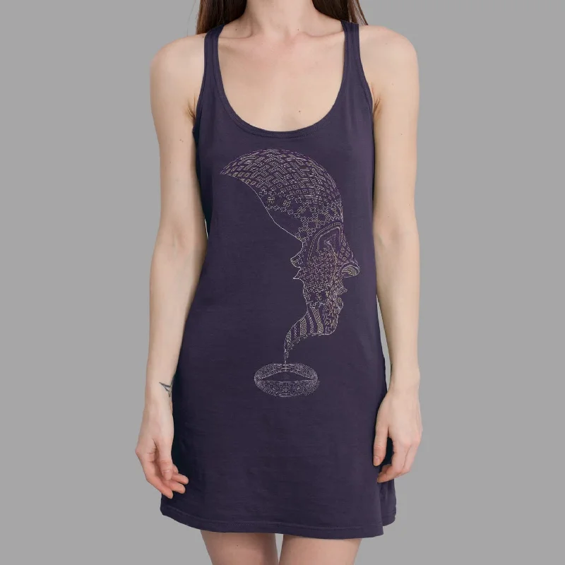 Icaruna Women Dress - Aubergine