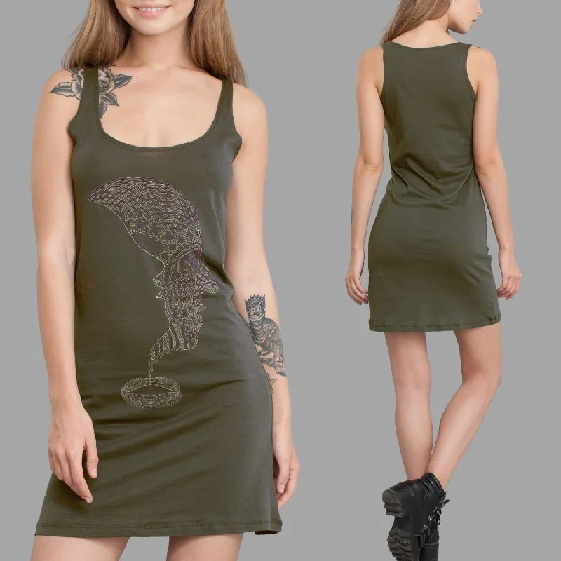 Icaruna Women Dress - Olive