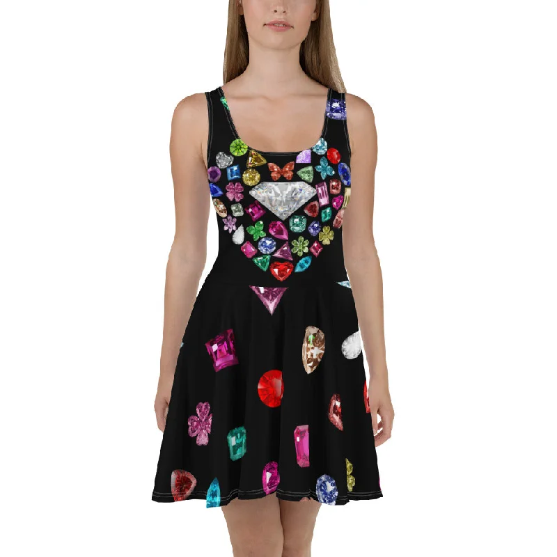 Heart Jewelry Skater Dress