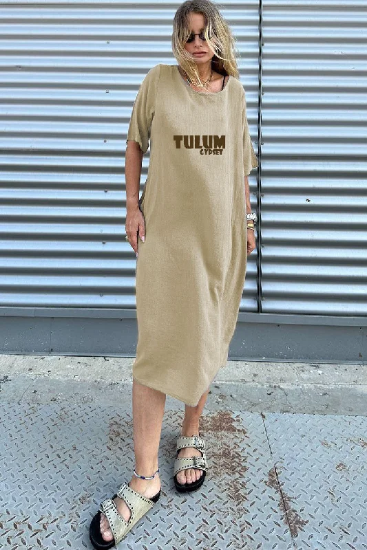 K T print dress