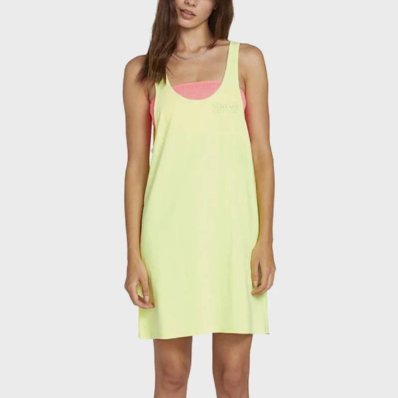Volcom Neon And On Dress - Neon Yellow
