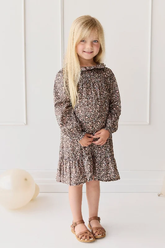 Organic Cotton Ivy Dress - Winter Moonless Night