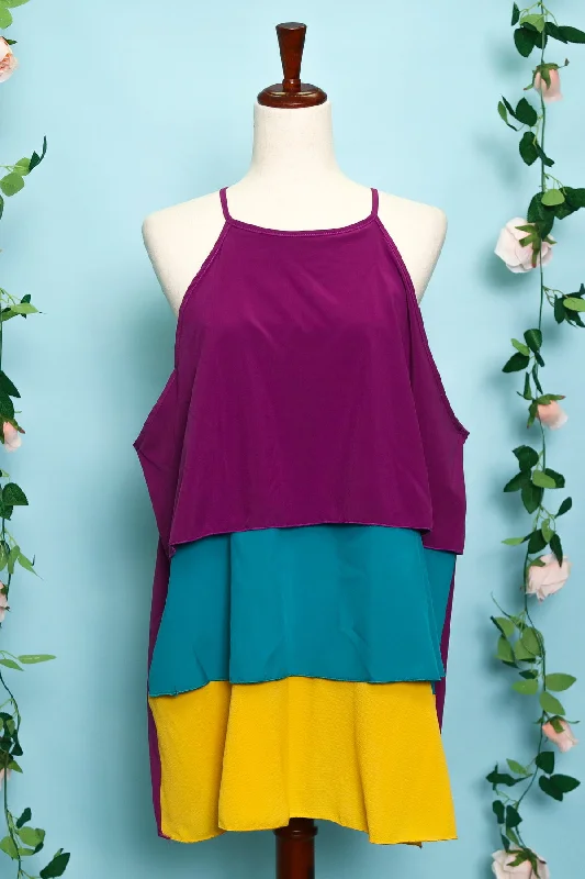 Plus Color Block Dress