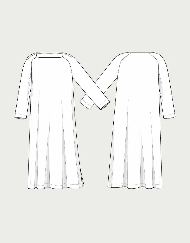 Square Neck Dress Sewing Pattern, The Assembly Line