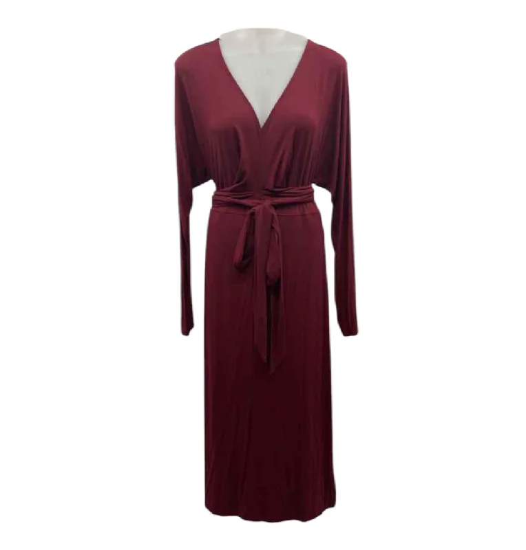 Universal standard Women's Size 2X maroon Solid Dress